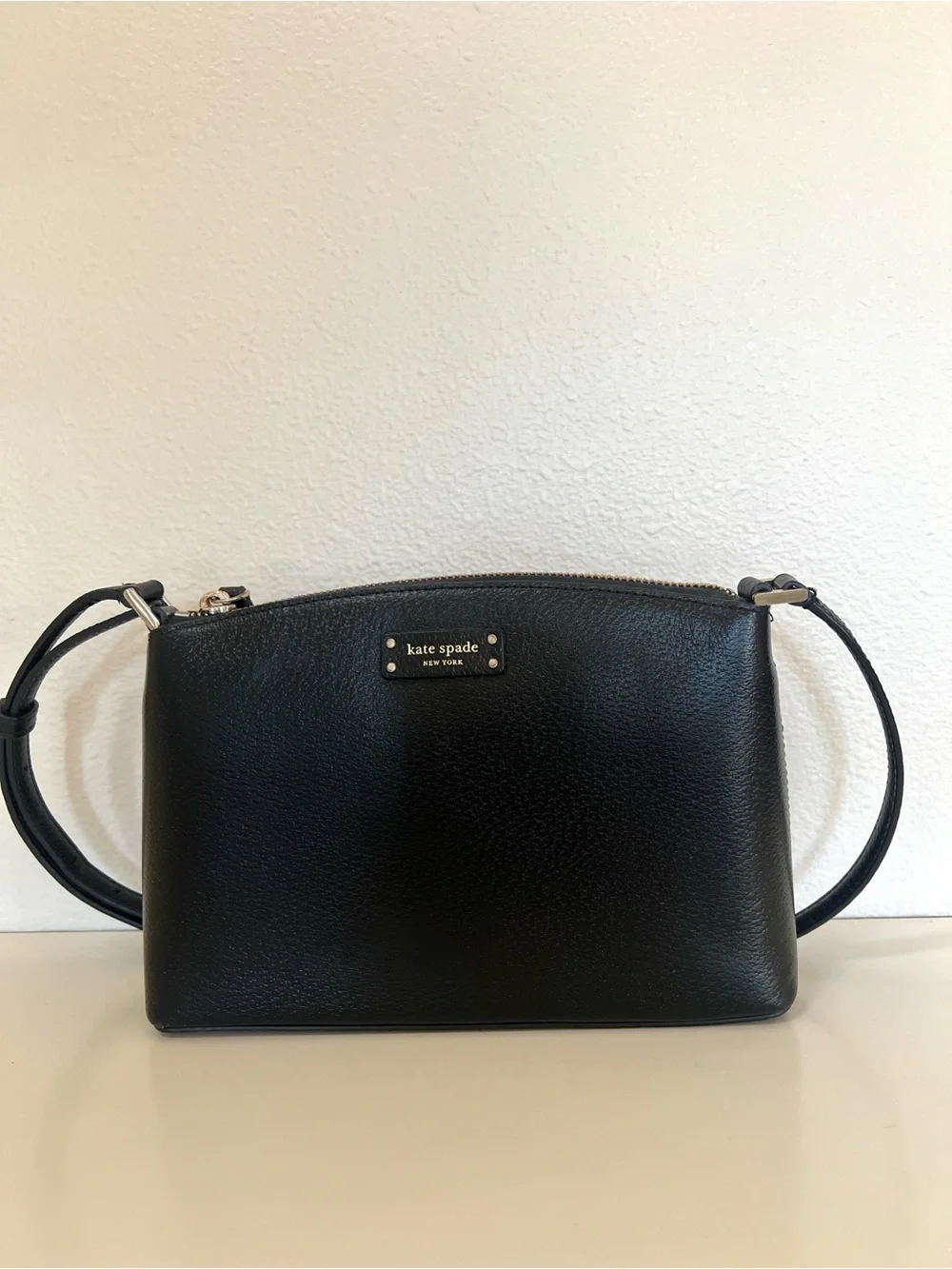 Kate Spade Black Pebbled Leather Crossbody Shoulder Bag